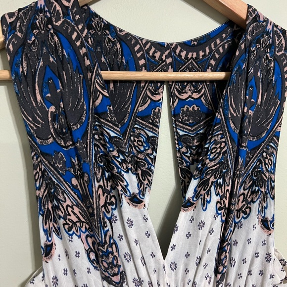 FREE PEOPLE Walking Through Dreams Mini Skater Dress Size small Sleeveless - Picture 7 of 8